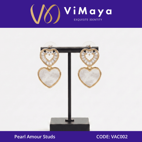 PEARL AMOUR STUDS