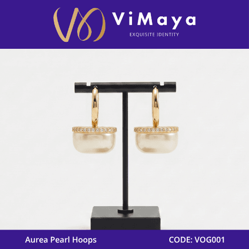 AUREA PEARL HOOPS