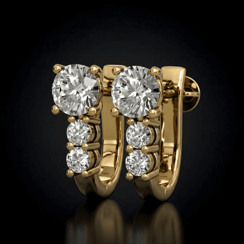 White Gold Earrings