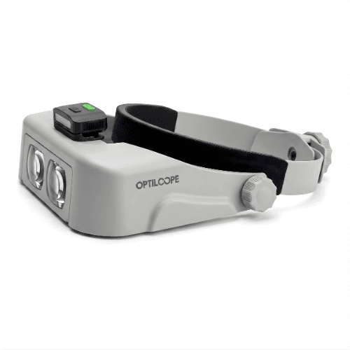 SmartPro Optiloupe – LED Headband Magnifier Loupe