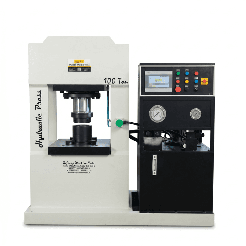 100 TON HYDRAULIC PRESS MACHINE FULLY AUTOMATIC WITH PLC HMI DISPLAY AND EJECTOR