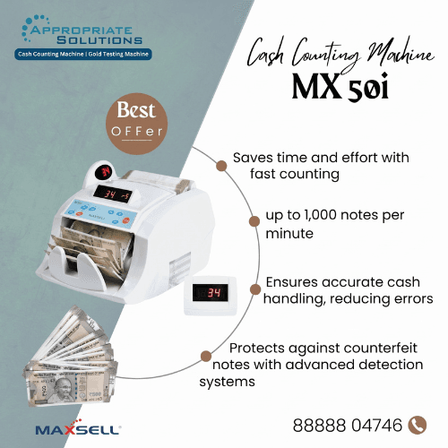 CASH COUNTING MACHINE MX50i