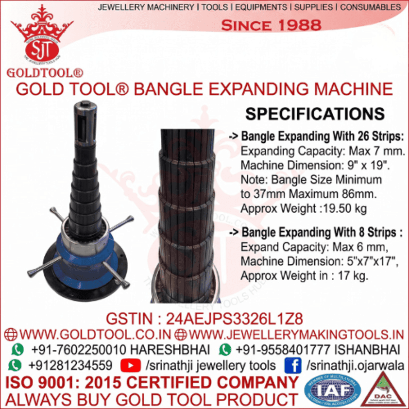 GOLD TOOL® BANGLE EXPANDING MACHINE
