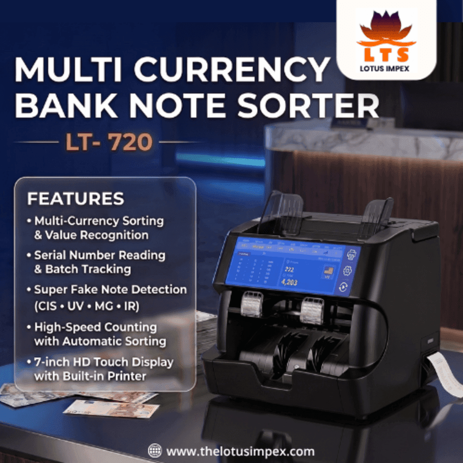 MULTI CURRENCY BANK NOTE SORTER LT-720