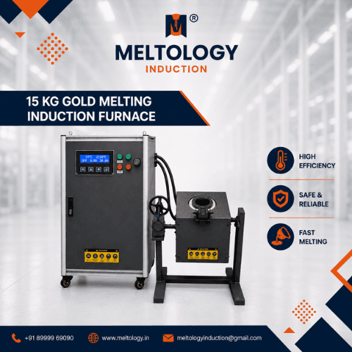 15KG GOLD MELTING INDUCTION FURNACE