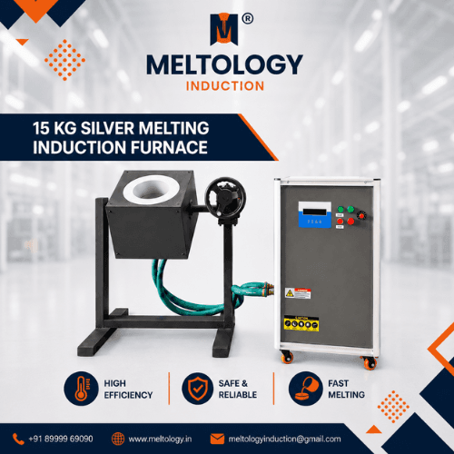 15KG SILVER MELTING INDUCTION FURNACE
