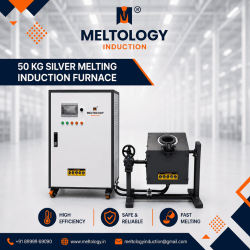 50KG SILVER MELTING INDUCTION FURNACE