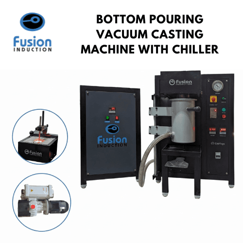 Bottom Pouring Vacuum Casting Machine with Chiller