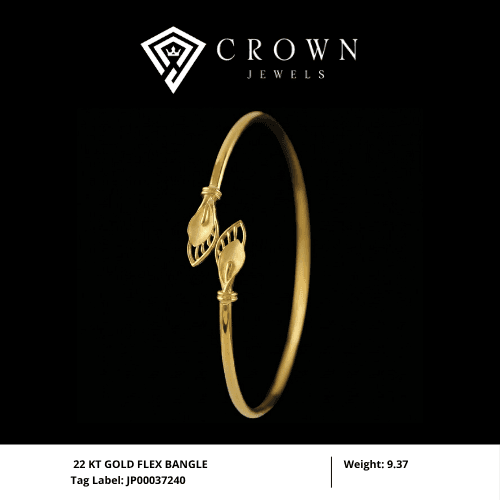 22 KT GOLD FLEX BANGLE
