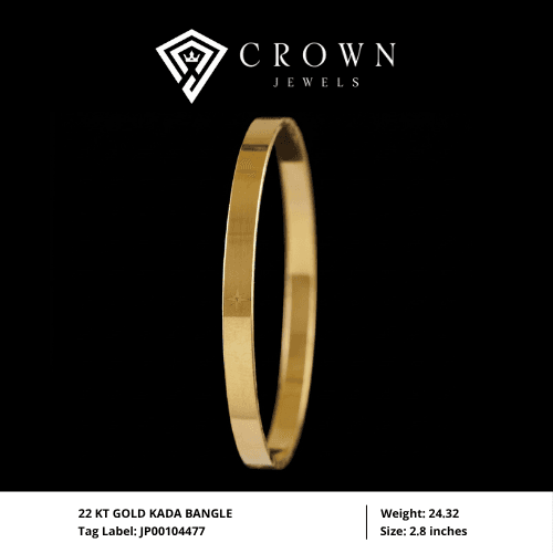 22 KT GOLD KADA BANGLE