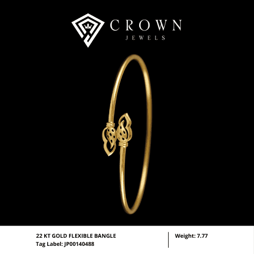 22 KT GOLD FLEXIBLE BANGLE
