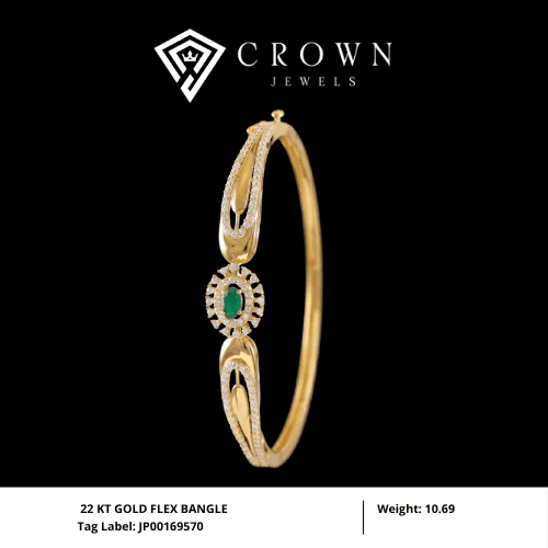 22 KT GOLD FLEX BANGLE