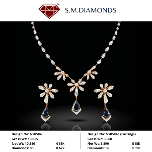 SM NECKLACE WITH EARRINGS SET-5