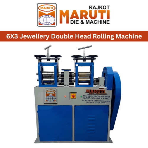 6X3 JEWELLERY DOUBLE HEAD ROLLING MACHINE