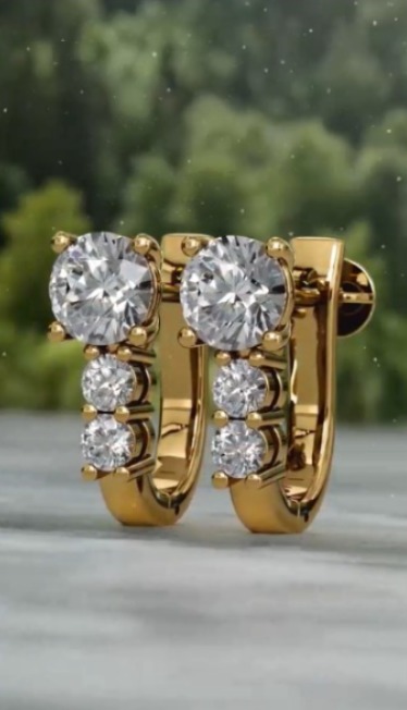 White Gold Earrings