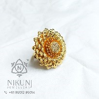 Gold Customised Ladies Finger Ring