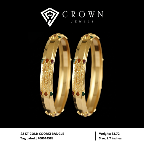 22 KT GOLD COORKI BANGLE