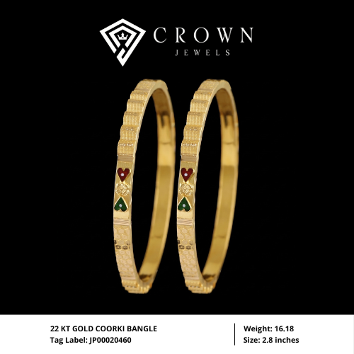 22 KT GOLD COORKI BANGLE