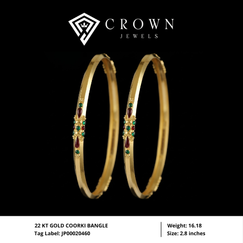 22 KT GOLD COORKI BANGLE