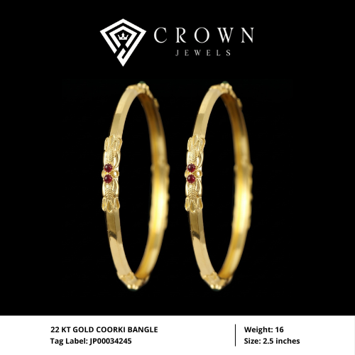 22 KT GOLD COORKI BANGLE