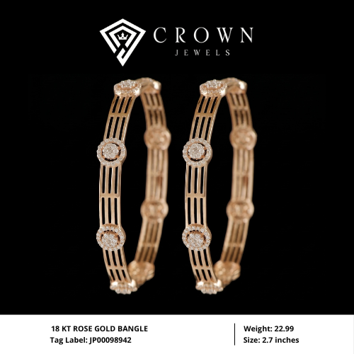 18 KT ROSE GOLD BANGLE