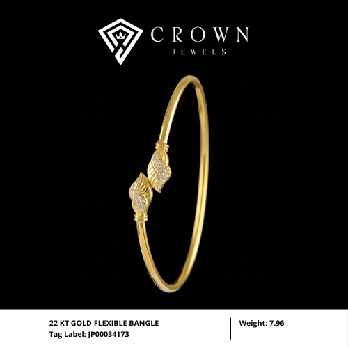 22 KT GOLD FLEXIBLE BANGLE