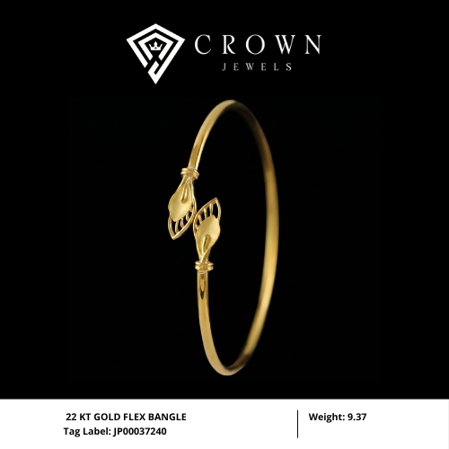 22 KT GOLD FLEX BANGLE