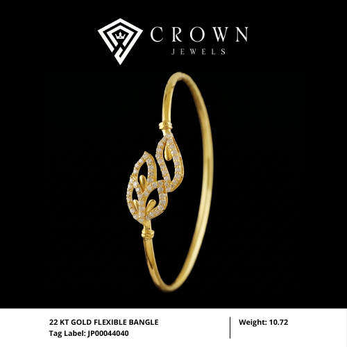 22 KT GOLD FLEXIBLE BANGLE