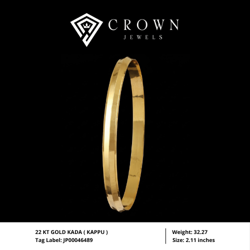 22 KT GOLD KADA ( KAPPU )