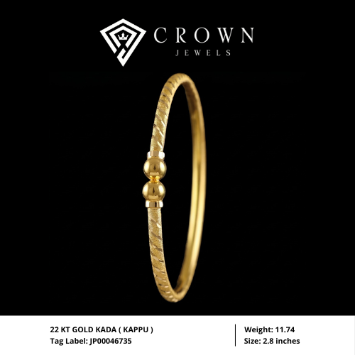 22 KT GOLD KADA ( KAPPU )