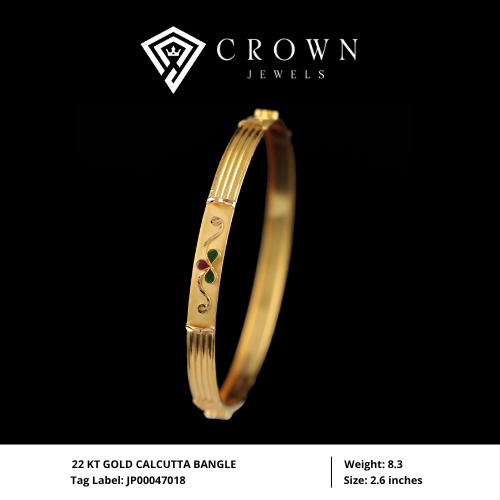22 KT GOLD CALCUTTA BANGLE