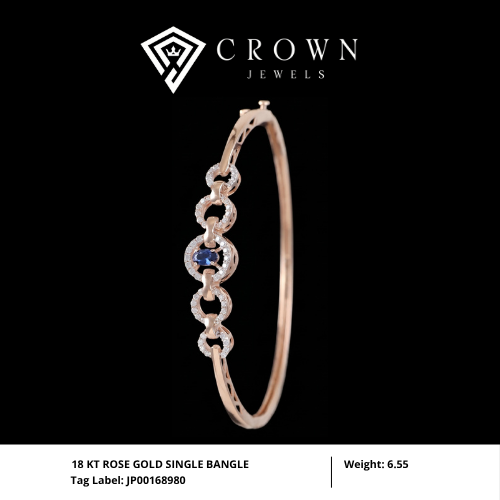 18 KT ROSE GOLD SINGLE BANGLE