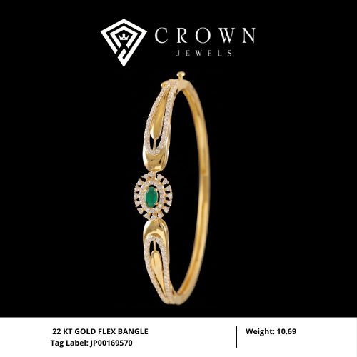 22 KT GOLD FLEX BANGLE